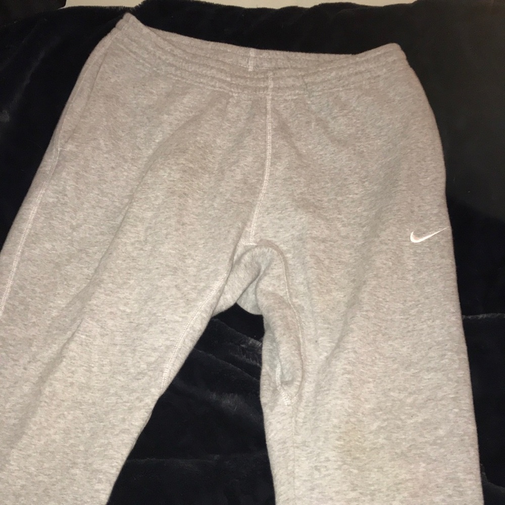Grey Nike sweatpants